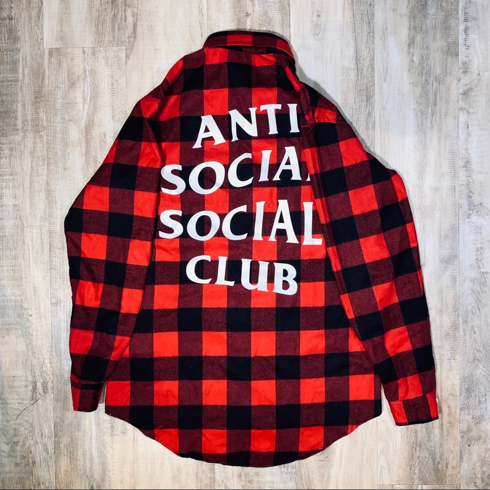 Anti Social Social Club Red Flannel